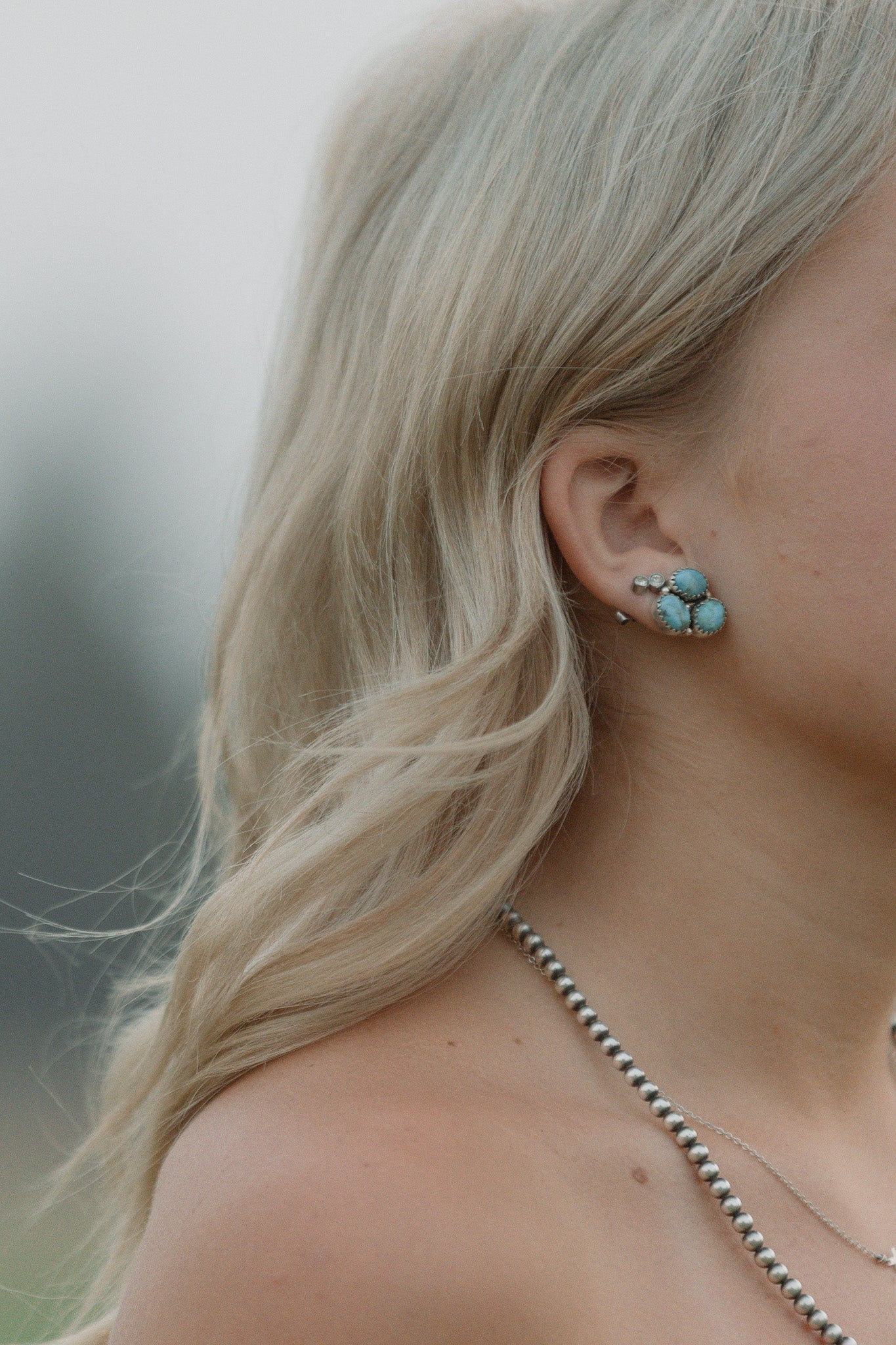 Kingman Rose Studs