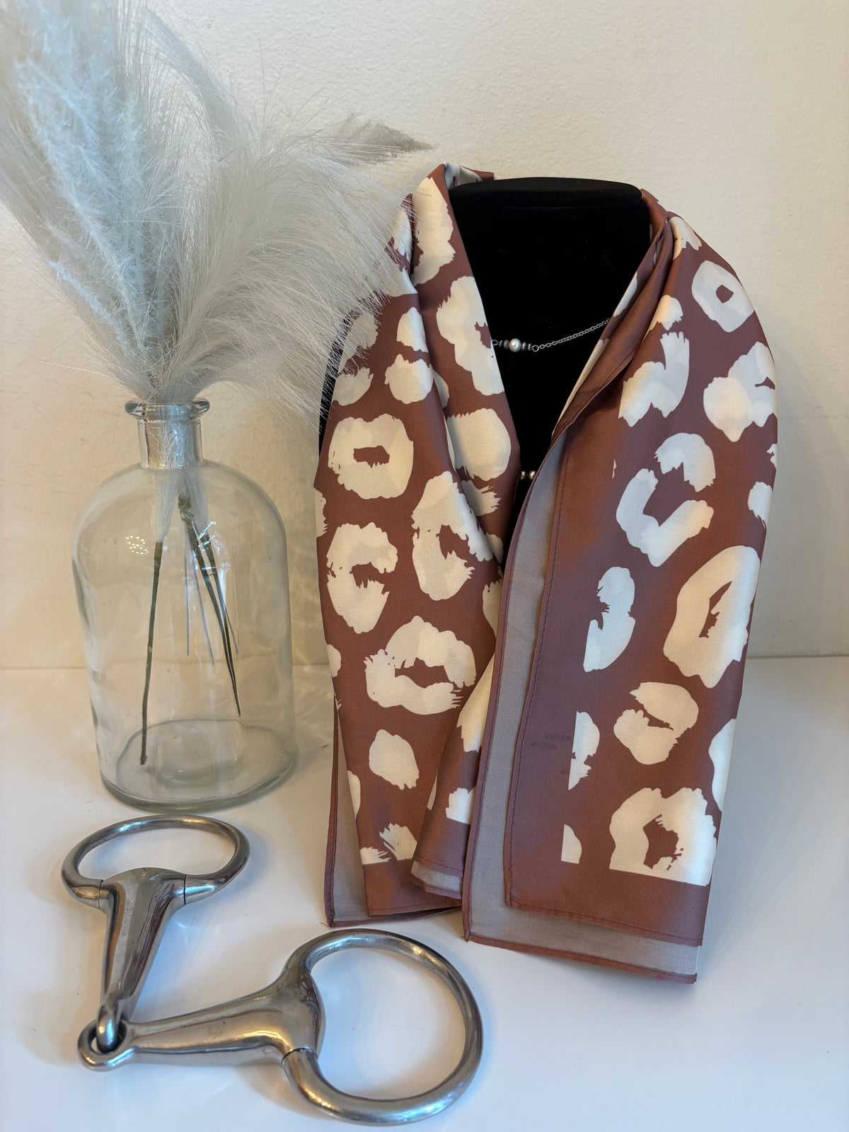 Mocha Leopard Wild Rag