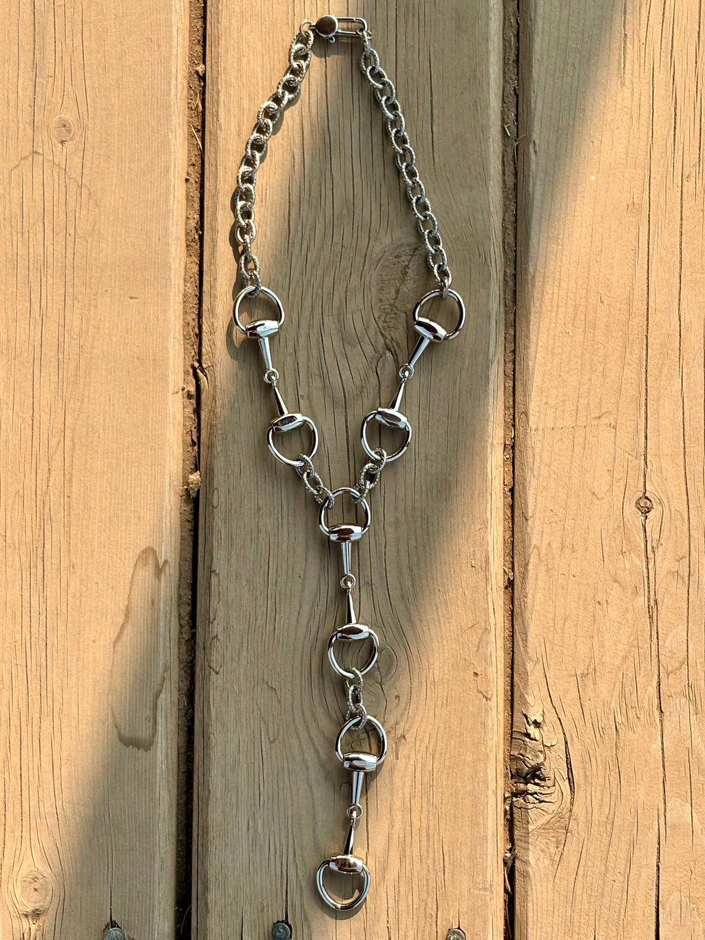 Snaffle Lariat Necklace