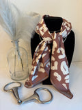Mocha Leopard Wild Rag