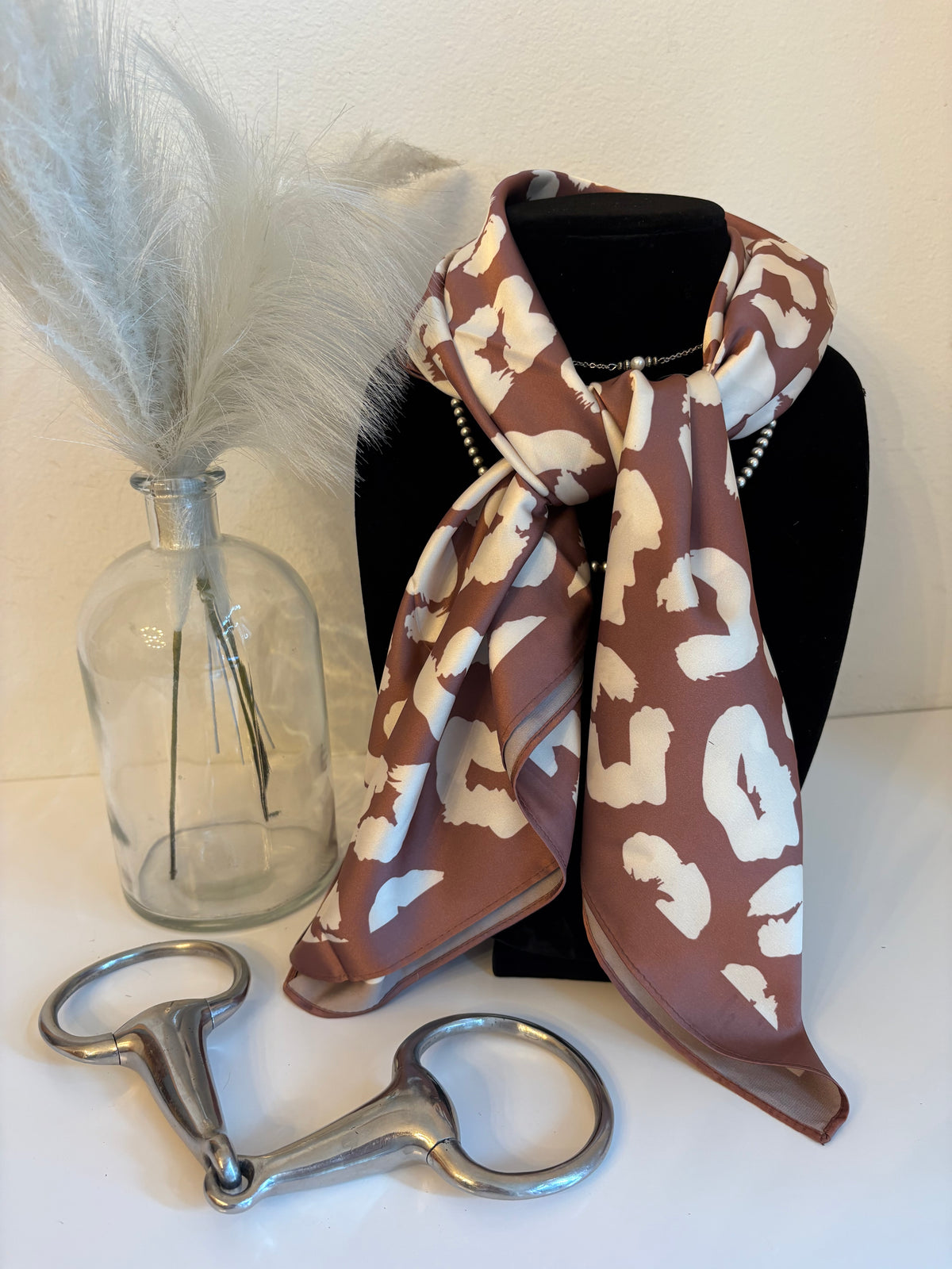 Mocha Leopard Wild Rag