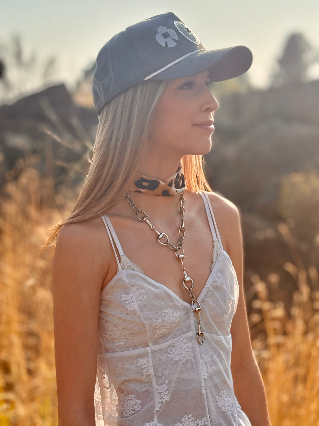 Snaffle Lariat Necklace