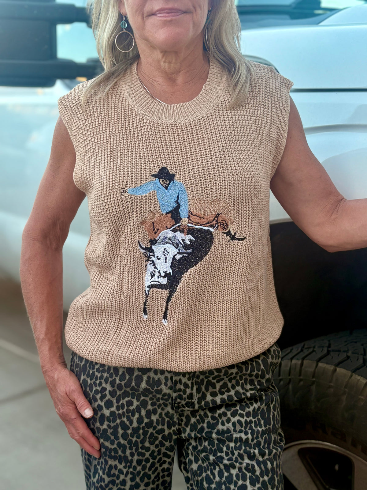 Buckin’ Babe Sweater Vest