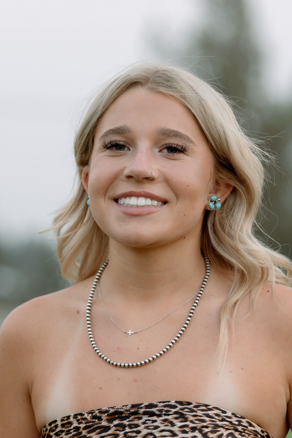 Kingman Rose Studs
