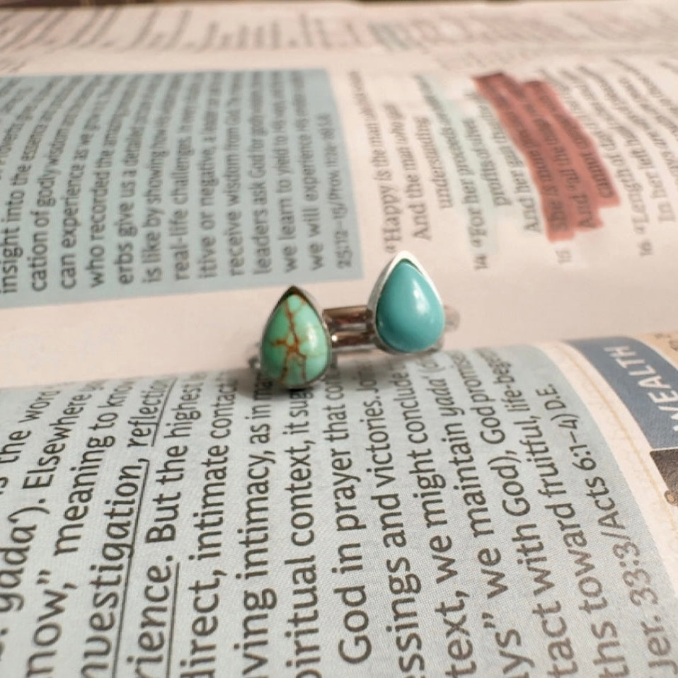 Not For The Wind Teardrop Ring